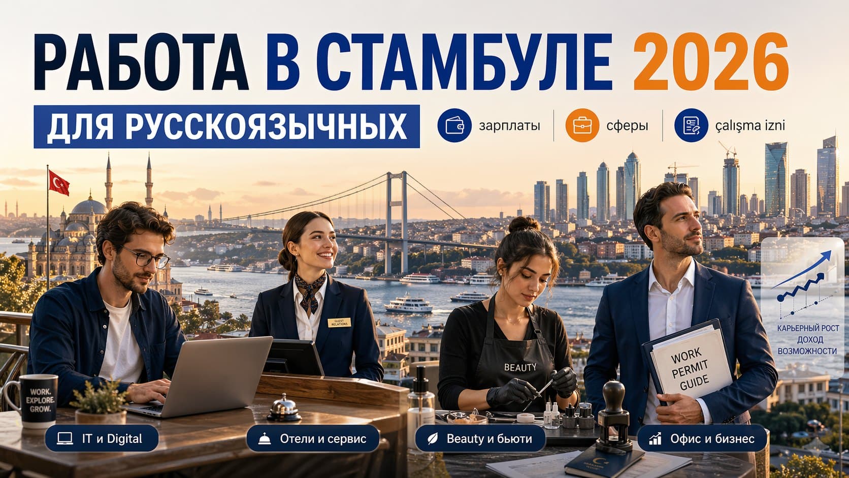 Работа в Стамбуле для русскоязычных 2026